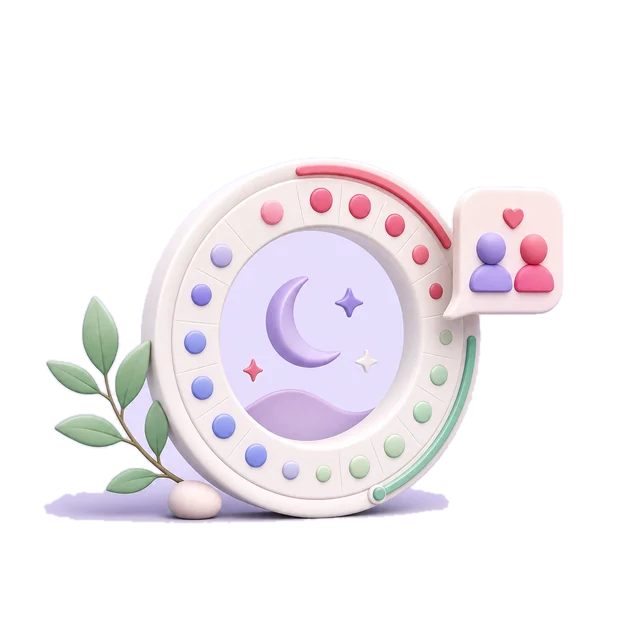 تصویر پایش و پیش‌بینی سیکل زنانه